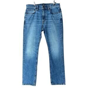 J.Crew Factory Flex Jeans Men Sze 31 X 30 Blue Stone Wash Straight Classic Denim